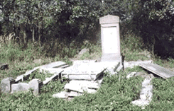 Remains of Jewish cemetery, 1993